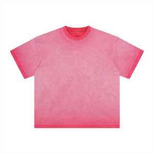 T-shirts d'été décontractés pour hommes de haute qualité 100% coton léger couleur unie tissu worested - Product Image 5