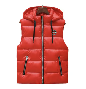 Chaleco acolchado de gran tamaño reversible sin mangas para hombre al por mayor, chaleco utilitario acolchado con burbujas, ligero, lavado de invierno - Product Image 3