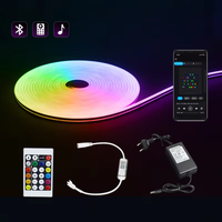 Nouveautés Bandes lumineuses LED RGB pleine couleur en plastique IP65 étanches avec télécommande par application