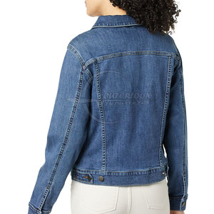 Street Wear Hiver Utilisation Jeans Veste Pour Les Femmes À Bas Prix Nouvelle Arrivée Femmes Jeans Veste En Gros - Product Image 4
