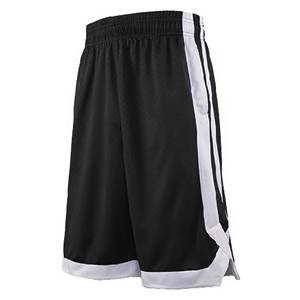 High Quality Custom <b>Black</b> & White Plain Dyed Basketball Shorts Wholesale Sportswear Mesh Shorts <b>in</b> Bulk - Product Image 1