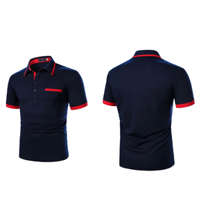 2023 hombres Casual manga corta solapa Polo camisa Golf Casual manga corta barato hombres Polo camiseta - Product Image 4