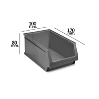 Gaveta Apilable Gris No.51 170x100x80 mm. (1/6)
