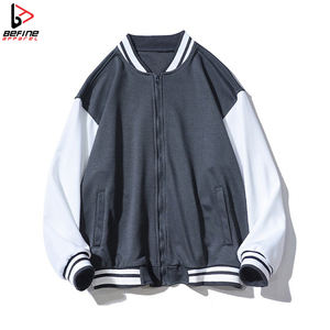 Blouson universitaire d'hiver personnalisable en laine fine/viscose, broderie frontale, coupe ample et carrée, reversibles, respirant, style Letterman - Product Image 4