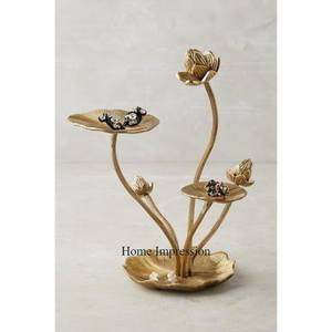 Portavelas alto con recubrimiento en polvo de Color negro pulido brillante Diseñador moderno con centro de mesa de boda de lujo en precio al por mayor - Product Image 4