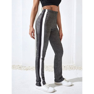 Pantalones de chándal para correr de lana de algodón ajustados y elegantes para mujer, pantalones de invierno de alta calidad, cierre de cordón frontal plano, transpirables - Product Image 1