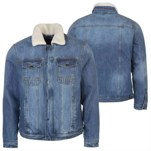 Chaqueta Vaquera de Hombre Estilo Urbano Vintage Personalizada, Ajuste Holgado, 100% Algodón, Transpirable, Ecológica, Chaqueta de Invierno al por Mayor - Product Image 2