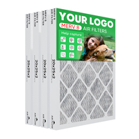 20x25x2 MERV 8 Filtre à air plissé 4-PACK, HVAC Furnace AC Filtre à air-Poussière allergène Pollen