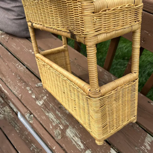 Adorable étagère murale suspendue en osier - Product Image 2