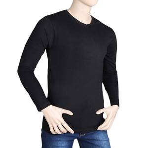 Paquete de 5 camisetas lisas de manga larga y cuello redondo para hombre - Product Image 6
