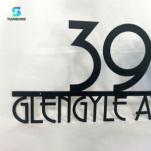 <span class=keywords><strong>Plaque</strong></span> de numéro de maison personnalisée en métal, logo d'entreprise en acier inoxydable, enseigne de nom de maison, effet 3D flottant, <span class=keywords><strong>plaque</strong></span> d'adresse extérieure - Product Image 5