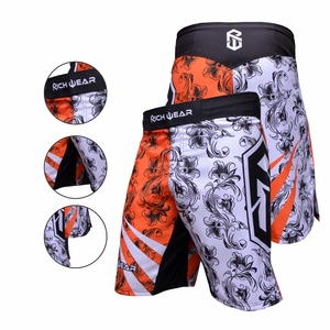 กางเกงขาสั้น BJJ MMA ใส่ออกกำลังกายเล่นคิกบ็อกซิ่งใส่ออกกำลังกายศิลปะการต่อสู้แบบไทยโลโก้ออกแบบได้ตามต้องการ - Product Image 2