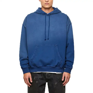 Sweat à capuche délavé au soleil Pull personnalisé Acid Wash Distressed Hoodie Acid Wash Vintage Sun Faded Hoodies Unisex - Product Image 1