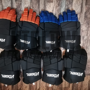 ถุงมือฮอกกี้น้ำแข็ง HI-GLOW SPORTS INTERNATIONAL หนังและคาร์บอนไฟเบอร์ ปิดด้วยกระดุม น้ำหนักเบา ทนทาน มีทุกขนาด - Product Image 1