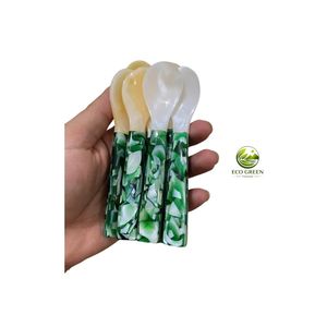 Cuchara Ecológica de Nácar Hecha a Mano, Diseño Moderno y Lujoso, Mango Corto, Capacidad de 30 ml, para Café, Té y Postre - Product Image 3