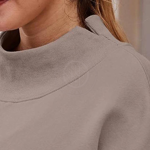 Women <b>Mock</b> <b>Neck</b> Sweatshirt Soft Fabric Elegant <b>Top</b> Casual Wear Daily Comfort Outfit Style Use Women <b>Mock</b> <b>Neck</b> Sweatshirt - Product Image 5