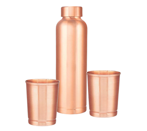 Botella de agua de cobre pulido brillante al por mayor personalizable para uso interior y exterior vasos más vendidos - Product Image 5