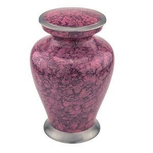 Urnas de cremación para adultos de latón de alta calidad con pegatina negra roja, urnas funerarias de Metal acabadas para cenizas humanas - Product Image 4