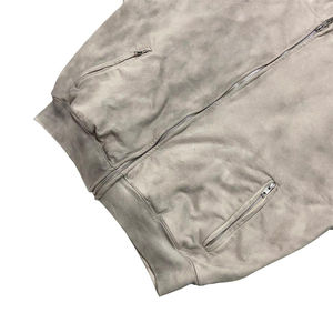 Sweats à capuche 3D vintage personnalisés pour hommes double couche épaules tombantes et fermeture éclair, sweats à capuche pour hommes lourds en détresse - Product Image 3