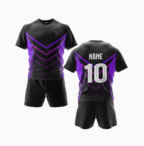 Offre Spéciale unisexe personnalisable Rugby uniforme ensemble respirant personnalisé impression numérique 100% Polyester équipe Jersey Shorts séchage rapide - Product Image 4