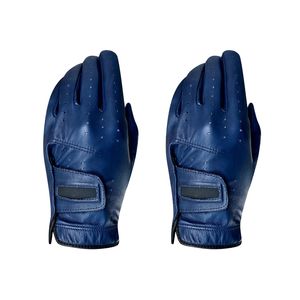 Gant de golf en cuir Cabretta pour femme main gauche confortable Durable bleu évacuation de l'humidité poignées respirant Logo personnalisé sport - Product Image 4