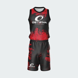 Conjunto de Uniforme de Baloncesto Personalizable y Económico, 100% Poliéster, Reversible, Transpirable, para Entrenamiento, para Hombre - Product Image 2