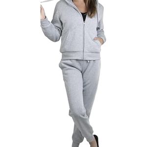 Conjunto Deportivo de Invierno para Mujer, de Alta Calidad, con Capucha, Ajustado, Estampado, Ligero, de Poliéster/Algodón, Tallas Grandes - Product Image 5