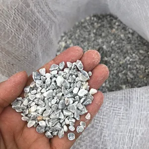 Natürlicher grauer Crush-Stein zum Beschichten von Boden im modernen Stil von Vietnam Supplier Mini-Kies-Trommel stein