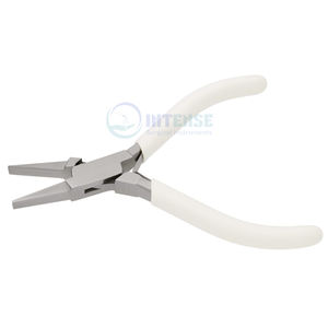 Pince à nez plat en acier inoxydable de 4.5 pouces avec poignée pour bracelets boucles d'oreilles colliers - Product Image 6