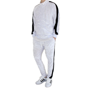 ชุดวอร์มกำมะหยี่คุณภาพสูง ดีไซน์ทันสมัย ทรงโอเวอร์ไซส์ ระบายอากาศได้ดี สำหรับผู้ชาย ผ้าฝ้าย 100% เป็นมิตรกับสิ่งแวดล้อม ไซส์พลัส น้ำหนักเบา 220 กรัม - Product Image 5