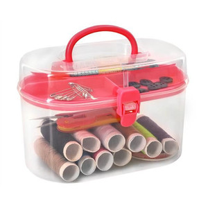 Kit de Costura Portátil de Plástico con Hilos y Agujas para Máquina de Coser, Paquete de Accesorios en un Práctico Empaque - Product Image 5