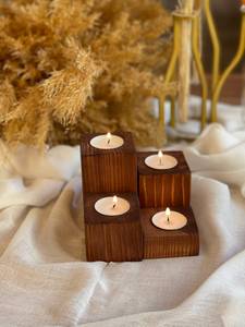 Portavelas de madera personalizado, contenedor de vela vacío grande, vela por Tayyab Handicraft DE LA India - Product Image 5