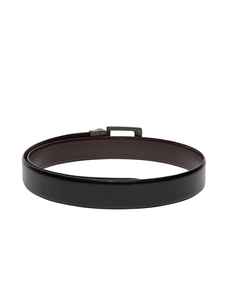 Ceinture en cuir véritable réversible de qualité supérieure pour hommes avec conception à double face et boucle rotative élégante pour vêtements formels et décontractés - Product Image 3