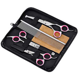 Ciseaux de toilettage professionnels pour chiens en acier inoxydable Kit de ciseaux de toilettage pour chiens avec embouts ronds de sécurité - Product Image 2