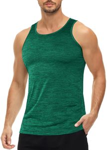 Camiseta sin mangas ajustada de secado rápido para hombre, camisa de malla con cuello redondo para deporte, camiseta sin mangas de secado rápido para hombre - Product Image 2