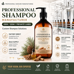 <span class=keywords><strong>Shampoo</strong></span> Personalizzato con Etichetta Privata al Cedro e Sandalo, Detergente Nutriente e Rivitalizzante per <span class=keywords><strong>Capelli</strong></span>, OEM ODM, <span class=keywords><strong>Shampoo</strong></span> di Lusso Profumato - Product Image 1
