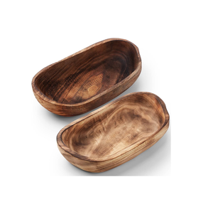 Tazón de masa de madera de granja, cocina, masa para ensalada, servir, tazón de madera de Acacia, tazón de masa ecológico, venta - Product Image 1