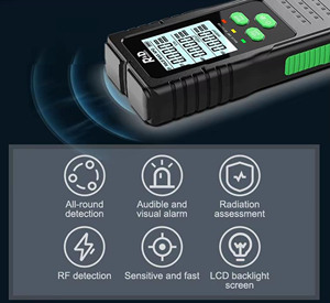 EMF Meter hạt nhân bức xạ Detector có thể sạc lại rd630 3 trong 1 kỹ thuật số cầm tay Geiger Muller truy cập - Product Image 2