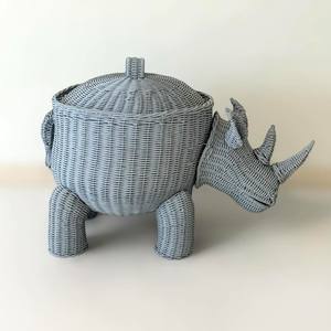 Cesta tejida con forma de animal para decoración de habitación de bebé niña, cestas de mimbre, precio competitivo - Product Image 3