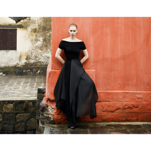 ผ้าพันคอผืนยาวเนื้อผ้านุ่มลื่นไหลนุ่มนวลทำให้ดูโปร่งแสง - Product Image 5