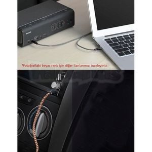 Câble audio Diwu 3,5 mm AUX stéréo mâle-mâle en cuivre tressé 2 m - Product Image 6