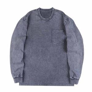 Vintage Acid Wash Oversized para hombres Unisex Streetwear Pullover Parejas Sudaderas - Product Image 2
