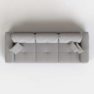 Canapé carré convertible 3 places réglable Castel avec fonction extensible pour salon, maison et appartement - Product Image 6