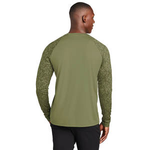 Camisetas ligeras de cuello redondo de manga larga raglán para hombre medianas - Product Image 5