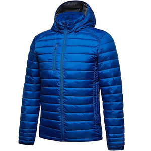 Chaqueta acolchada de invierno gruesa de alta calidad al por mayor para hombre, Abrigo acolchado informal con estampado de cremallera transpirable impermeable a prueba de viento - Product Image 1
