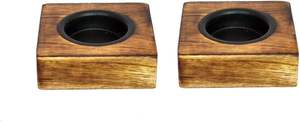 ที่ใส่เทียนทีไลท์ไม้ ชุด 2 ชิ้น - Product Image 2
