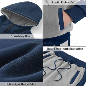 Survêtements en coton avec logo personnalisé, vêtements de sport en gros, vêtements décontractés, 100% coton, survêtements de jogging unis, fabriqués au Pakistan, fournisseur OEM - Product Image 5