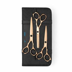 Kit de Tijeras de Oro Rosa Premium para Barberos - Product Image 1