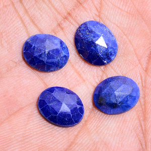 Lapis Lazuli ธรรมชาติขนาด11x9มม. พลอยรูปวงรี3 CTS iroc หินหลวมคุณภาพสูง Afgani Lapis Lapis - Product Image 3