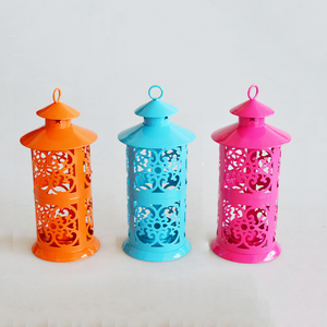 Lanterne métallique blanche Antique, lanterne décorative, pour jardin et intérieur, maison, vacances, blanche - Product Image 6